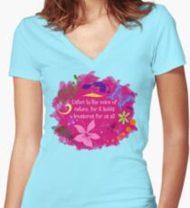 Nature Women's Fitted V-Neck T-Shirt