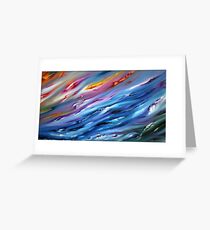 Abstract Artwork - game of the wind Greeting Card