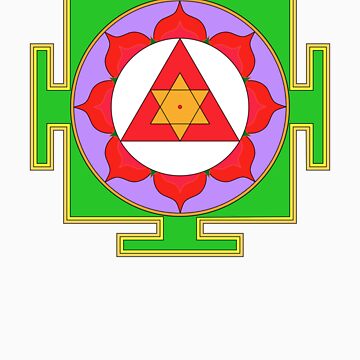 Artwork thumbnail, Yantra Lotus Ganesha Symbol by mindofpeace