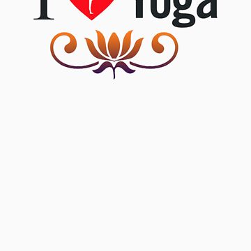 Artwork thumbnail, I Love Yoga V3 by mindofpeace