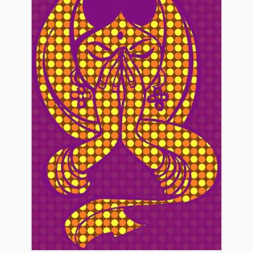 Artwork thumbnail, Pop Art Namaste Woman by mindofpeace