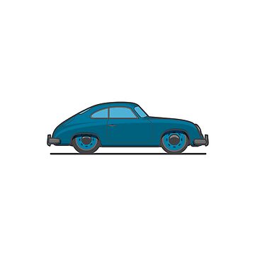 Artwork thumbnail, #18 Porsche 356 by brownjamesdraws