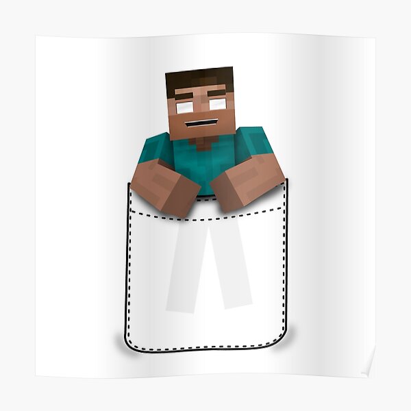 Minecraft Mods Posters Redbubble - be herobrine and troll dantdmbe dantdm and be epi roblox