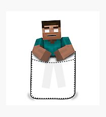 Minecraft: Pocket Herobrine Photographic Print