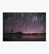 Star Trails Over Lake Moogerah 2 Photographic Print