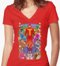 "It's Turbo Time!" Women's Fitted V-Neck T-Shirt