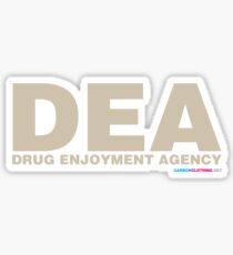 DEA Drug Enjoyment Agency Sticker