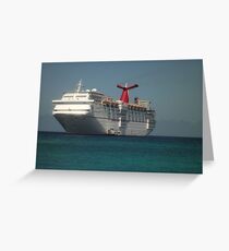 Carnival Ecstasy ship Greeting Card