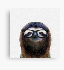 Geek Sloth Canvas Print