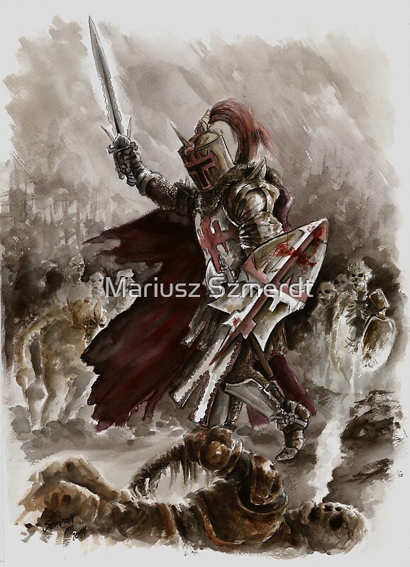 "Dark Crusader Medieval Knight Templars warrior " by ...