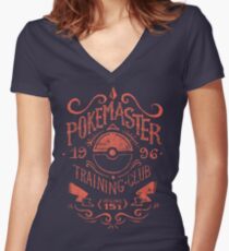 Pokemaster Training Club Women's Fitted V-Neck T-Shirt