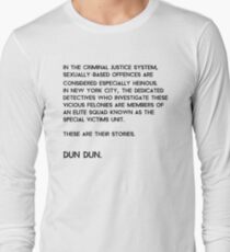 Camiseta de manga larga Ley y orden: Unidad de víctimas especiales