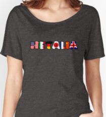 WORLD HETALIA FLAGS Women's Relaxed Fit T-Shirt