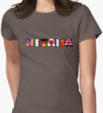 Camiseta entallada BANDERAS MUNDIALES DE HETALIA