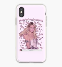 Paris Hilton 'Stop Being Jealous' Art v.2 iPhone Case