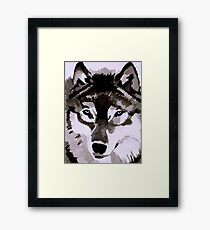 Wolf Ink. Framed Print