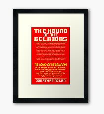 Doctor Holmes and the Hound of the Beladons Framed Print
