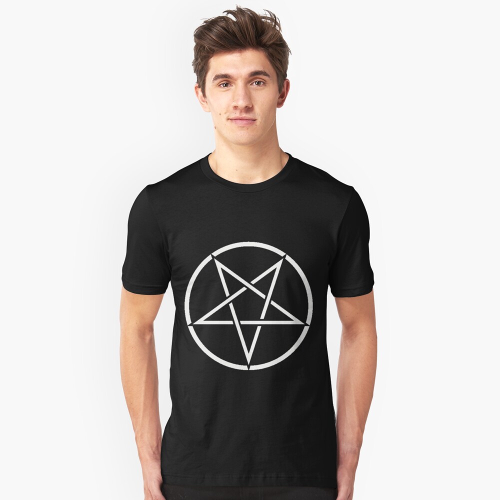 satan pentagram t shirt