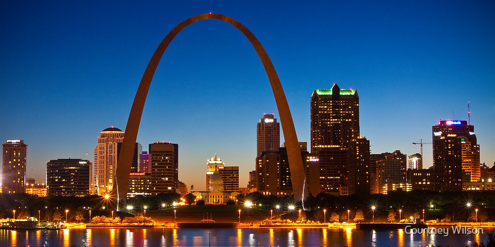 "Saint Louis Skyline" by Courtney Wilson Redbubble