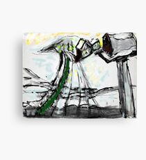 Snow Scene in The Country Canvas Print