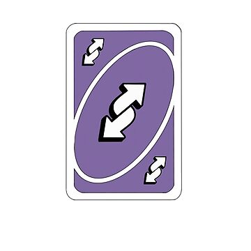 Uno Reverse Card Sticker for Sale by Naomi Tercero