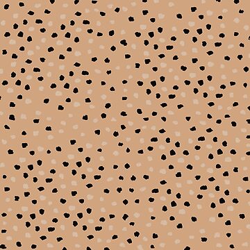 Artwork thumbnail, Simple Neutral Leopard Dots Pattern by ebozzastudio