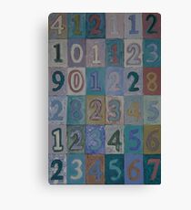 Paint by Numbers: An Ode to Jasper Johns Canvas Print