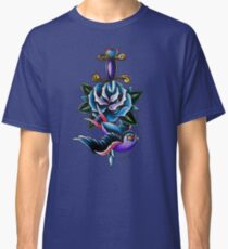 Heart Dagger Rose Swallow Classic T-Shirt