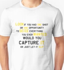 EMINEM MOTIVATIONNAL SHIRT BLACK&YELLOW Unisex T-Shirt