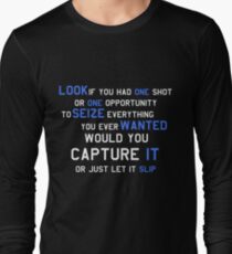 EMINEM MOTIVATIONNAL SHIRT WHITE&BLUE Long Sleeve T-Shirt