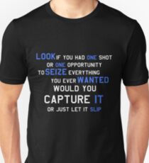 EMINEM MOTIVATIONNAL SHIRT WHITE&BLUE Unisex T-Shirt