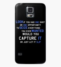 EMINEM MOTIVATIONNAL SHIRT WHITE&BLUE Case/Skin for Samsung Galaxy