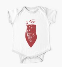 Body de manga corta para bebé Chica Bandana Roja