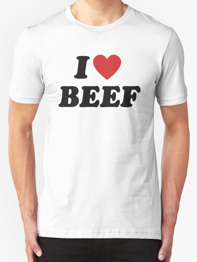 "I love beef" TShirts & Hoodies by Boogiemonst Redbubble