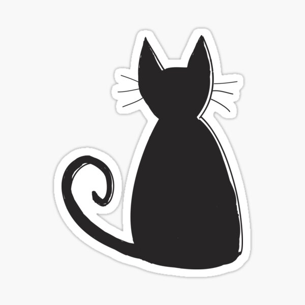 Cat Silhouette Sticker