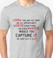 EMINEM MOTIVATIONNAL SHIRT BLACK&RED Unisex T-Shirt