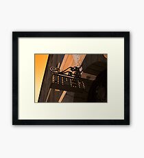OPEN - Vintage Sign Framed Print