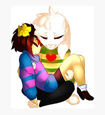Undertale - Asriel and Human Photographic Print