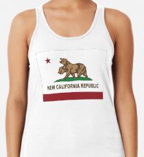 Camiseta con espalda nadadora Nueva bandera de la República de California Original