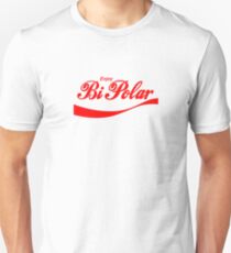 bi polar white Slim Fit T-Shirt