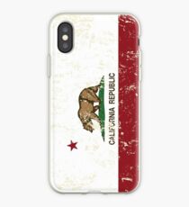 California Republic Grunge Distressed iPhone Case