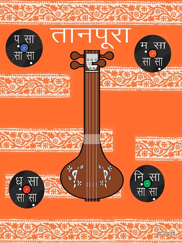 "Tanpura" by sriarts Redbubble