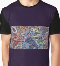 Colorful Peacock Graphic T-Shirt