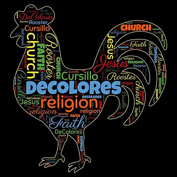 DeColores Cursillo Rooster Word Cloud