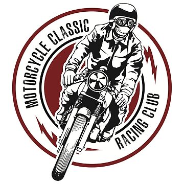 Club de carreras de motos clásicas | Pegatina