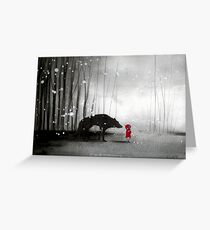 Little Red Riding Hood - In Denial Greeting Card