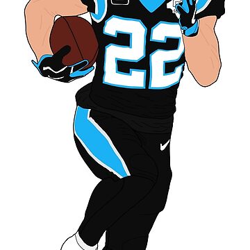 Christian McCaffrey Carolina Panthers Fathead White Jersey Life Size  Removable Wall Decal