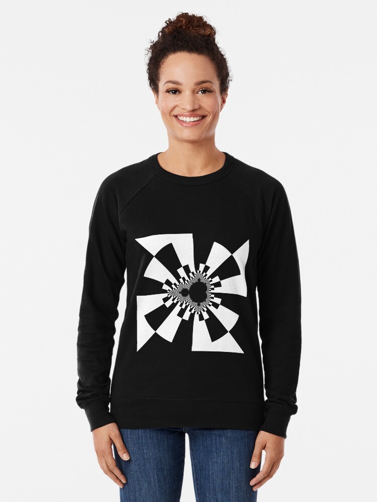 Alternate view of Mandelbrot XV - White Lightweight Sweatshirt