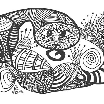 Artwork thumbnail, Original Snake Looking At You by DoodlingJorge