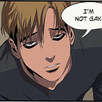 Killing Stalking - Sangwoo I'm Not Gay  Laptop Skin for Sale by